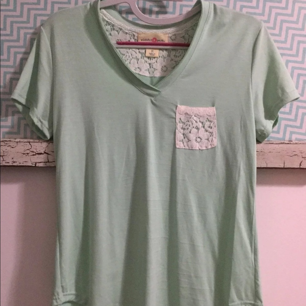 Mint Lace T-shirt